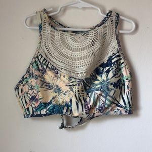 Roxy halter bikini top